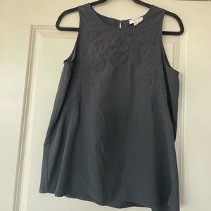 Loft black tank blouse